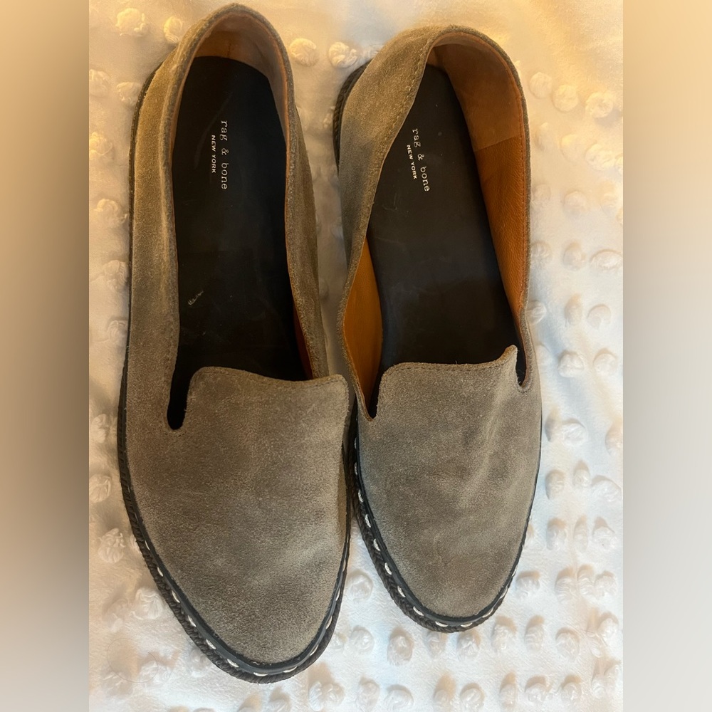Rag & Bone Taupe Loafer Shoes Size 39